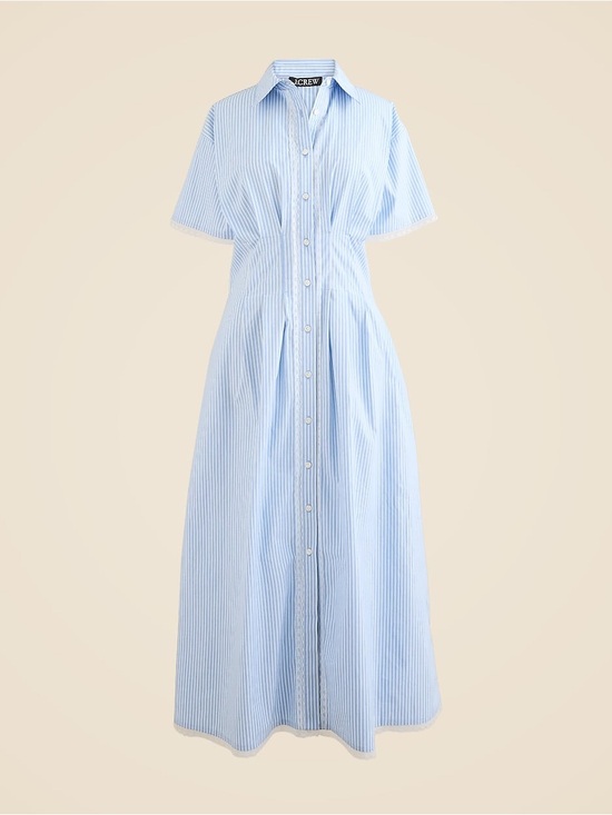 J. Crew Dresses & Skirts - J. Crew Wren Lace-Trim Shirt Dress